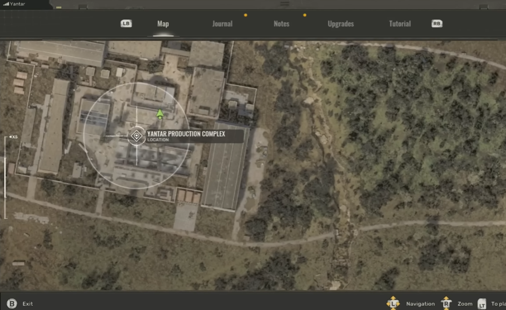 Map showing Yantar Production Complex location