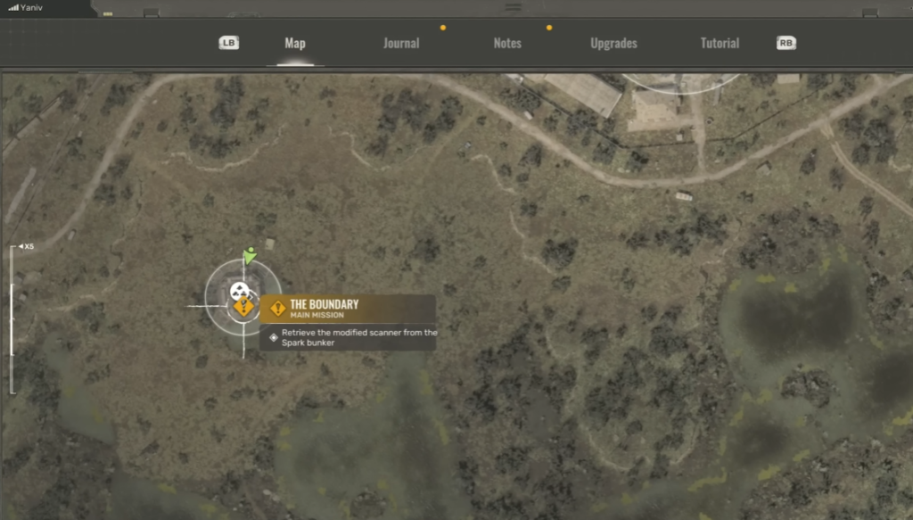 Atomic Heart map showing The Boundary mission