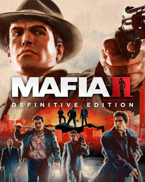 Mafia II Definitive Edition cover showing men with guns