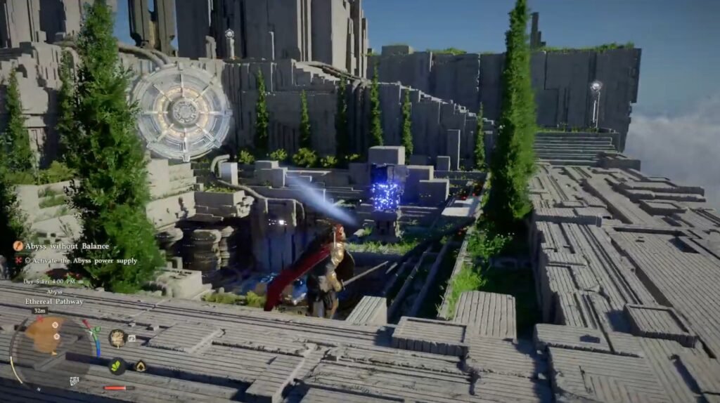 Immortals of Aveum mage aims spell in ruins