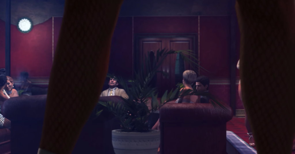 Mafia II characters in dimly lit lounge.