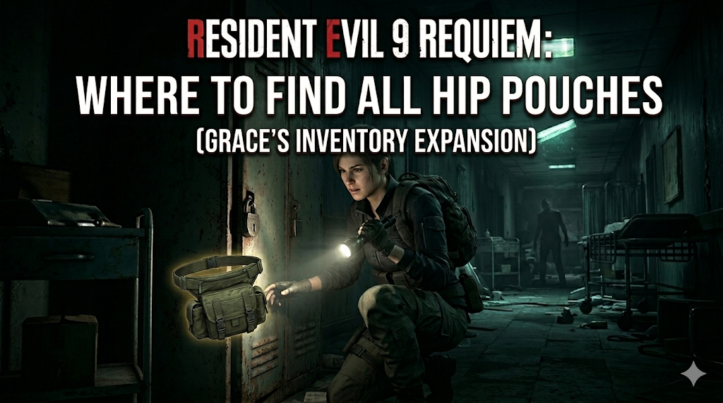 Resident Evil 9 Grace searching lockers hallway