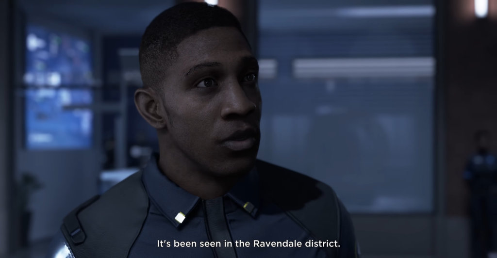 Markus from Detroit: Become Human speaking in police station