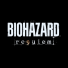 Biohazard Resident Evil logo on black background