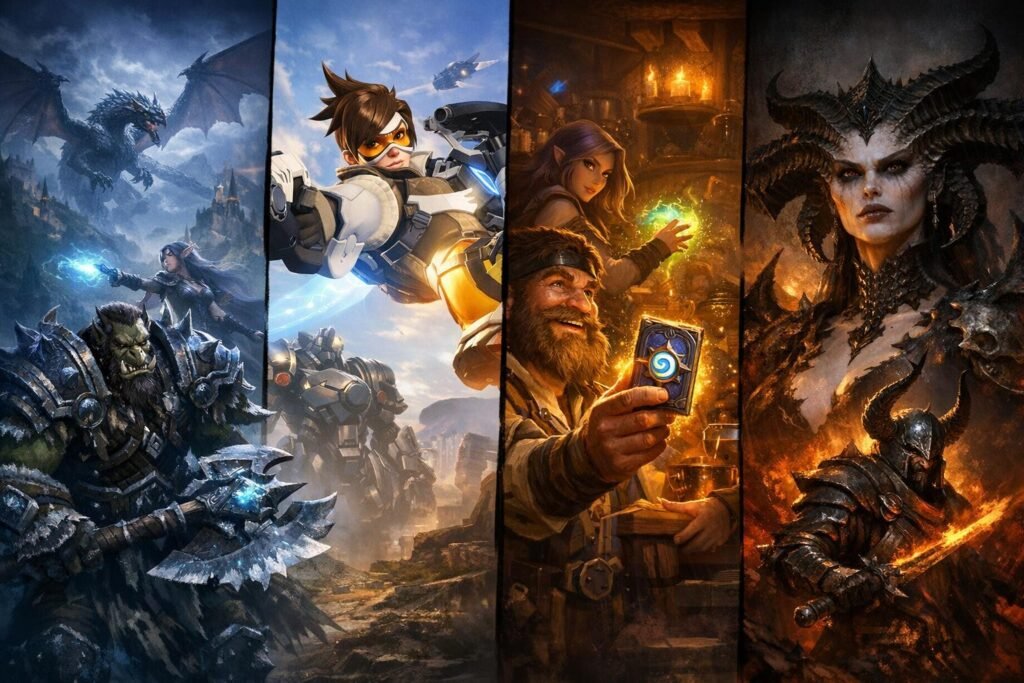 Tracer from Overwatch aiming in battle scene collage